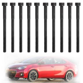 ES72434 Engine Cylinder Head Bolt Set for Toyota Corolla for Prius 10-20, for Toyota Matrix 09-14, for Prius V for Prius P for Prius Plug-in, for Pontiac Vibe, for Lexus CT200h, 1.8L L4 2ZRFE 2ZRFXE