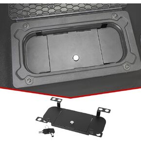 JeCar Backseat Floor Locking Box Rear Seat Storage Security Tray Compatible with Dodge RAM 1500 2500 3500 Pickup Truck 2009-2018