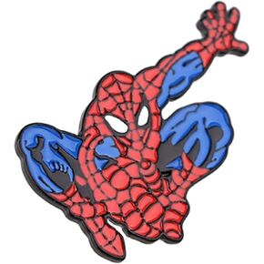 Superhero Spider in Action 1.5 Inches Wide Metal Enamel Pin