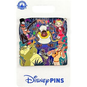 Disney Pin - Supporting Cast - The Princess and the Frog - Dr. Facilier, Mama Odie, Charlotte La Bouff, Prince Naveen, Ray, Louis