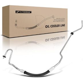 A-Premium Lower Automatic Transmission Oil Cooler Line Hose Assembly Compatible with Chevrolet Impala Monte Carlo Buick LaCrosse Allure Pontiac Grand Prix