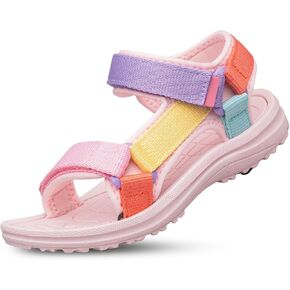 YHOON Boys Girls Sandals Adjustable Double Strap Open-Toe Athletic Lightweight Unisex Child Sport Sandals Summer Outdoor(Toddler/Little Kid/Big Kid) in Kuwait
