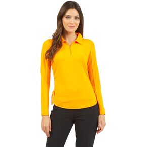 IBKUL Sun Protective UPF 50+ Icefil Cooling Tech Adjustable Length Long Sleeve Polo 48000