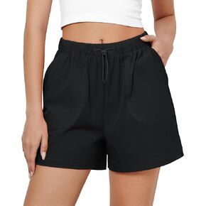 GRAPENT Athletic Shorts for Women High Waisted Casual Exercise Hiking Quick Dry Sports Gym Running Shorts with Pockets in Saudi Arabia