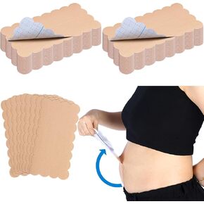 Geiserairailie 30 pcs شريط البطن الشريط الحركية المسبق مرنة الشريط البطن للبطن لرفع الساق الظهر رفع الدهون الجسم Stoma الفساتين عاجزة الحفل الزفاف