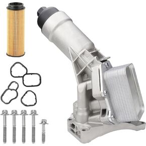 11428651710 11428580414 Regular Engine Oil Cooler Assembly with Oil Cooler Sensors and Gaskets Kit for BMW B48 230i 330 430i 530i 540i X3 X4 Z4 G20 G30 G32 G11 G01 G02 G05 G06