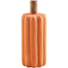 Mud Pie Small Wooden Pumpkin Table SITTERS, Orange
