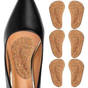 Arch Support Inserts for Flat Feet, 3 Pair Slicone Arch Support Insoles for Plantar Fasciitis for Women Men, Adhesive Arch Pad for Relieve Pressure and Feet Pain(0.47" Height)