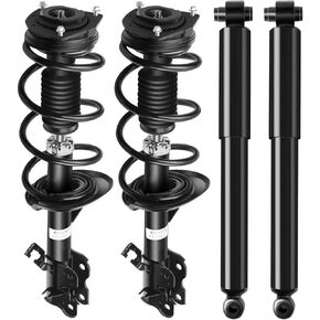 SCITOO Front and Rear Shock Absorber Assembly Fit for 2012-2013 for Nissan Rogue, Complete Shock and Strut Assembly Kit Fit for 172898 172897 349097 4PCS