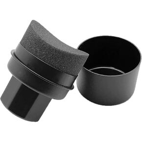 1 PC Car Tyre Sponge Brush ، 3.34 "x 3.34" × 4.72 "GAP أداة تنظيف تلميع الشمع عالية الكثافة مع الغطاء ، فرشاة منحنية + مقبض قبضة سهلة ، Universal للسيارات (أسود)
