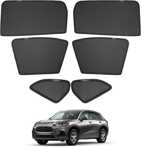 LFOTPP Car Window Sun Shade for Mazda CX-5 2017-2019 2020 2021 2022 2023 6PCS Custom Side Window Sunshades Mesh Cover Curtain Magnet Type, Breathable Mesh Sun Shield, Protect Baby/Pet from Heat in Saudi Arabia