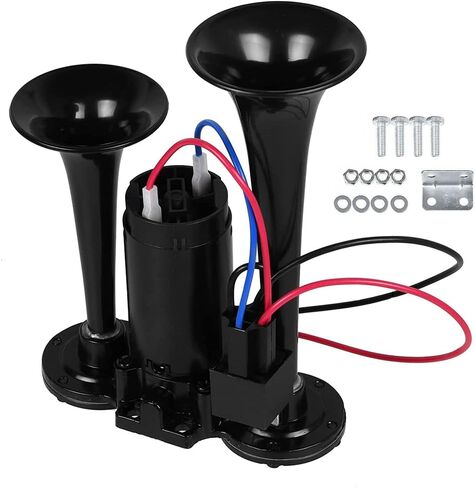 Air Horns Kit with Compressor 12V Car Horns Loud Truck Horn Dual Trumpet for Truck Boat Train Speaker Cars Van Ship in Saudi Arabia