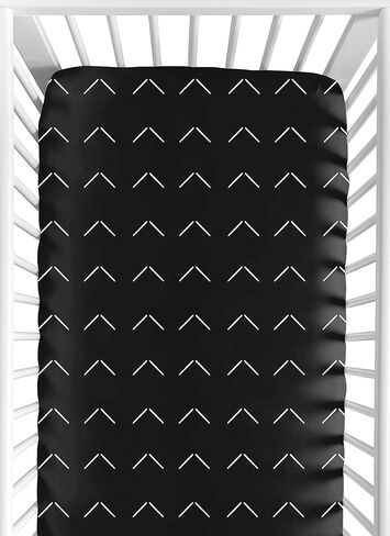 Sweet Jojo Designs Sage Green Boho Arrow Boy or Girl Fitted Crib Sheet Baby or Toddler Bed Nursery - White Bohemian Tribal Southwest Chevron Geometric Herringbone Woodland Gender Neutral in Saudi Arabia