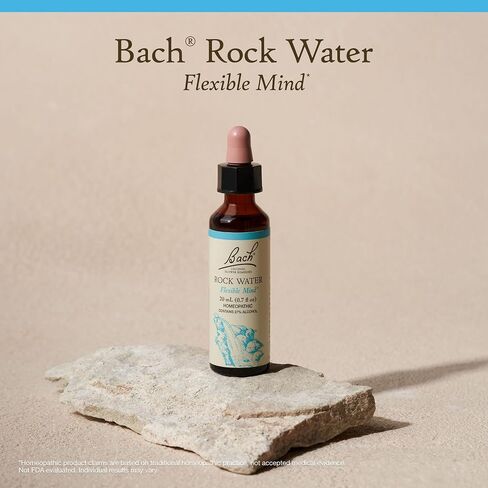 Bach Original Flower Remedies, Rock Water - Flexible Mind - Natural Homeopathic Flower Essence for Emotional Balance - Vegan, Gluten Free, Sugar Free - 20mL Dropper in Saudi Arabia