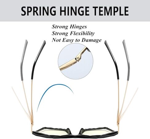 Square Eyewear Frames for Women, Stylish Retro Eyeglasses Frame, Anti-fatigue Blue Light Blocking Glasses in Kuwait