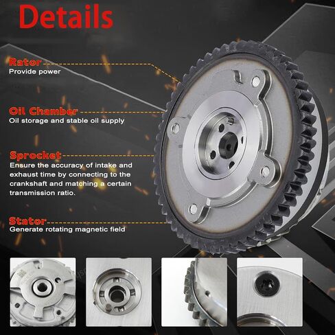 توقيت صمام متغير (VVT) نسب ندسة ترس من 2016-2021 CHEVY MALIBU CRUZE EXHINOX BUICK ENCORE 2018-2021 GMC التضاريس 1.4L 1.5L L4 استبدال#916-638 in Saudi Arabia
