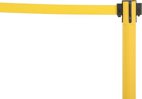 US Weight Crowd Control barriers- Sentry Stanchion with Retractable Belt Barrier– Easy Connect Assembly (2-Pack) Crowd Control Stanchions - Chevron Yellow/Black in Saudi Arabia