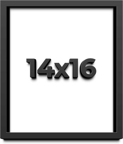 16x20 Shadow Box Black Solid Wood Frames Depth of 3/4" Includes UV Acrylic Plexiglass, Acid Free Backing and Hanging Hardware in Saudi Arabia