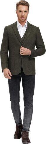 PJ Paul Paul Jones Men's Herringbone Tweed Blazer British Wool Blend Sport Coat Scoal in Saudi Arabia
