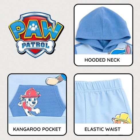 Paw Patrol Pullover Hoodie and French Terry Shorts Newborn to Little Kid Sizes (Newborn - 5) in Saudi Arabia