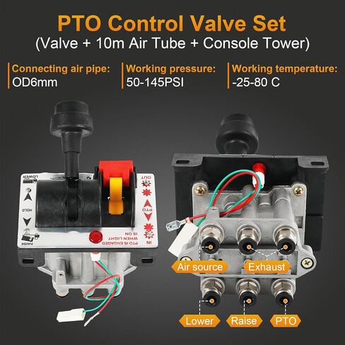 Hydraulic Flow Control Valves with PTO Switch For Dump Truck Tipper Hydraulic System Slow Down Function Air Operated in Saudi Arabia