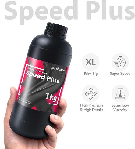 طابعة phrozen ثلاثية الأبعاد راتنج سريع [السرعة]، 405 نانومتر LCD معالج بالأشعة فوق البنفسجية، انكماش منخفض، طباعة عالية الدقة، رائحة منخفضة، غير هشة، سهلة الطباعة، وطباعة سريعة (1 كجم) in Saudi Arabia