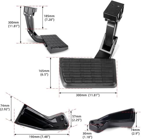 Rear Bed Step Retractable Bed Step Bumper Step for 2012-2023 Toyota Tacoma Accessories,Replaces PT392-35100(2012-2023 Tacoma) in Saudi Arabia