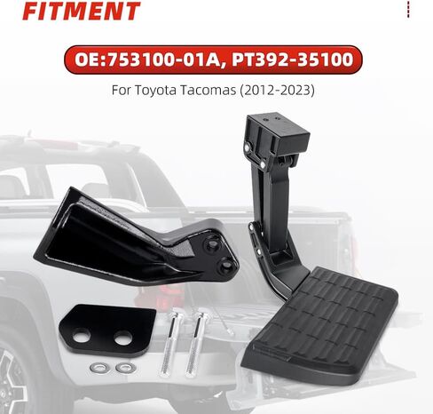 Rear Bed Step Retractable Bed Step Bumper Step for 2012-2023 Toyota Tacoma Accessories,Replaces PT392-35100(2012-2023 Tacoma) in Saudi Arabia