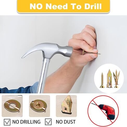 160 PCS Drywall Self-Drilling Anchors with Screws Kit,Self Drilling Drywall Anchors are Easy to Install, Eliminating The Need for Drilling or Punching Holes in The Wall. in Saudi Arabia