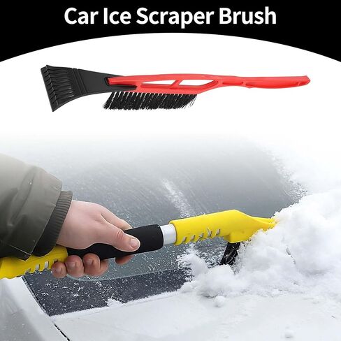 1pc 53cm فرشاة مكشفية للسيارة Universal مع مكنسة - مزيل Suv Snow Frost لشاحنة السيارة RV Windscreen Window anti - Nylon Blue in Saudi Arabia