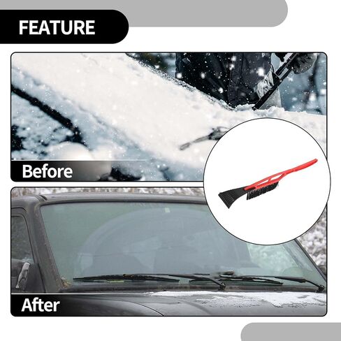1pc 53cm فرشاة مكشفية للسيارة Universal مع مكنسة - مزيل Suv Snow Frost لشاحنة السيارة RV Windscreen Window anti - Nylon Blue in Saudi Arabia