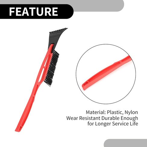 1pc 53cm فرشاة مكشفية للسيارة Universal مع مكنسة - مزيل Suv Snow Frost لشاحنة السيارة RV Windscreen Window anti - Nylon Blue in Saudi Arabia