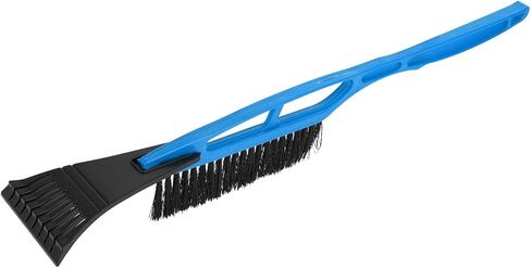 1pc 53cm Universal Car Ice Scraper Brush with Broom - SUV Snow Frost Remover for Car Truck RV Windscreen Side Window Anti Crash - Plastic Nylon Blue in Saudi Arabia
