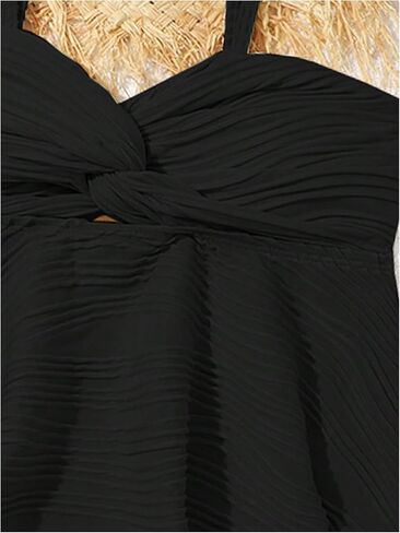 Oyoangle Girl's 2 قطعة Tankini Swimsuit Twist Twist Front Ruched Ruched Bikini Set Suits Bashing Suits in Kuwait