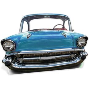 Star Cutouts, Blue Car (Small), Cardboard Cutout Stand-Up, Party Prop Stand-In - 59" x 41"