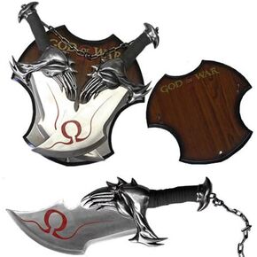 God Of War 17" Twin Blade Kratos Sword Set With Plaque
