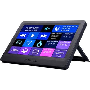 G.Skill WigiDash PC Command Panel - 7 inch Touch Display, Up to 20 (5x4) Widget Grid, Customizable Hotkeys/Shortcuts/Widgets, Monitor System Performance (Windows 10 and 11, USB Powered)