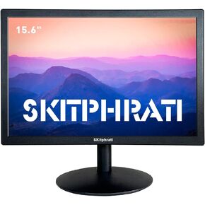 15.6 Inch Small PC Monitor, FHD VA 1080P Desktop Display with 1920x1080 99% sRGB HDMI VGA Ports, VESA Mounting, LED Monitor for PC, Laptop and Computer, Black