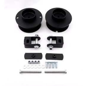 Front Leveling Lift Kit Spring Spacers Compatible for 2014-2023 Dodge Ram 2500 3500 4WD 4X4 + Shock Mounts Relocation Brackets (2.5'')