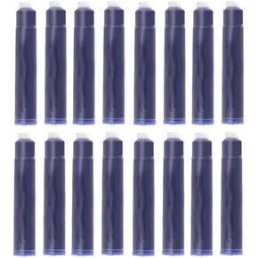 Fountain Pen Ink Cartridges To Fit Rotring Fountain Pens, Pack of 16 Blue Cartridges