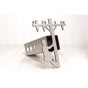 12571-Stainless Steel Lineman Hitch Cover, 2"