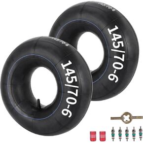 RUTU 15x6.00/6.50-6 Inner Tube Replacement with TR13 Valve Stem Suitable for Lawn Mowers Go Karts ATV Wheelbarrow Golf Cart Tractor Tires Heavy Duty 2 Pack