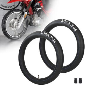 2.50-18 2.75-18 2.50/2.75-18 Inner Tubes with TR4 Straight Valve Stem for 80/90-18 80/100-18 90/90-18 Haojue 150 Motorcycle Off Road Dirt Bikes 2 Pcs