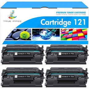 TRUE IMAGE Compatible Toner Cartridge Replacement for Canon 121 CRG-121 CRG121 for Canon imageCLASS D1620 D1650 High Yield Ink Printer (Black, 4-Pack)