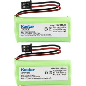 Kastar 2-Pack AAAX2 2.4V MSM 1000mAh Ni-MH Rechargeable Battery for Uniden BT-1008 BT-1016 BT1008S DECT20602 DECT 2080 DECT 2060-2 DWX-207 DECT20854WX DECT21802 Dantona BATT-1008 Empire CPH-515B