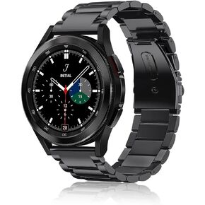 Fintie Band Compatible with Samsung Galaxy Watch 7/6/5/4 40mm 44mm, FE 40mm, Galaxy Watch 6/4 Classic 47mm 43mm/42mm 46mm, Watch 5 Pro 45mm, 20mm Stainless Steel Metal Bands Replacement Bracelet Strap