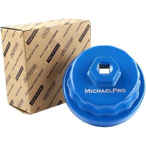 MichaelPro MP009057 Oil Filter Cap Wrench for Toyota, Lexus, Fits Most 6 & 8 Cylinder Engines / 2.5L to 5.7 L Engines, 64.5mm 14 flutes- Easily Remove Oil Filters