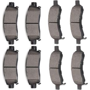 OCPTY Ceramic Brakes Pads, Quick Stop Front Rear Brake Pad fit for Buick Enclave/Rainier,for Chevy SSR/Trailblazer EXT/Traverse,for GMC Acadia/Envoy XL,for Isuzu Ascender/9-7x,for Saturn Outlook