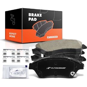 A-Premium Front Ceramic Disc Brake Pads Set Compatible with Select Chevy Models - Cruze 2011-2015, Cruze Limited 2016, Sonic 2012-2017, with Hardware, 4 Pcs