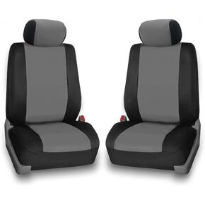 CarsCover Custom Fit 2015-2018 Ford F150 F250 F350 Pickup Truck Neoprene Car Front Seat Covers Gray & Black Sides Driver & Passenger Cover in Kuwait